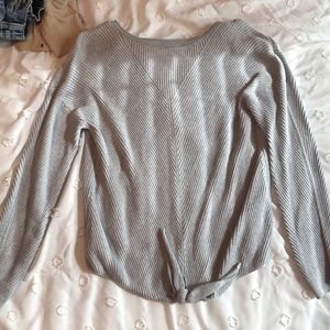 Grey lucky brand sweater